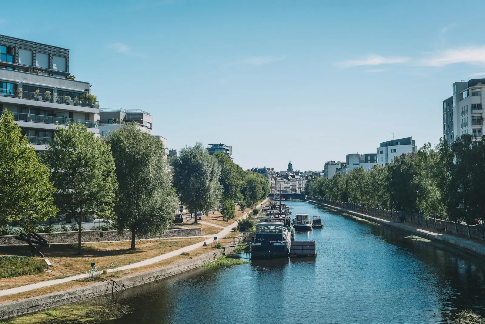 Les quais de la Vilaine à Rennes
